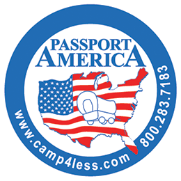 Passport America Discount Camping Club The only camping club we keep a membership in â€“ for $39/year, you get 50% off at parks. Great for overnights dumping/refilling tanks in-between boondocking. Our # is R-0242893